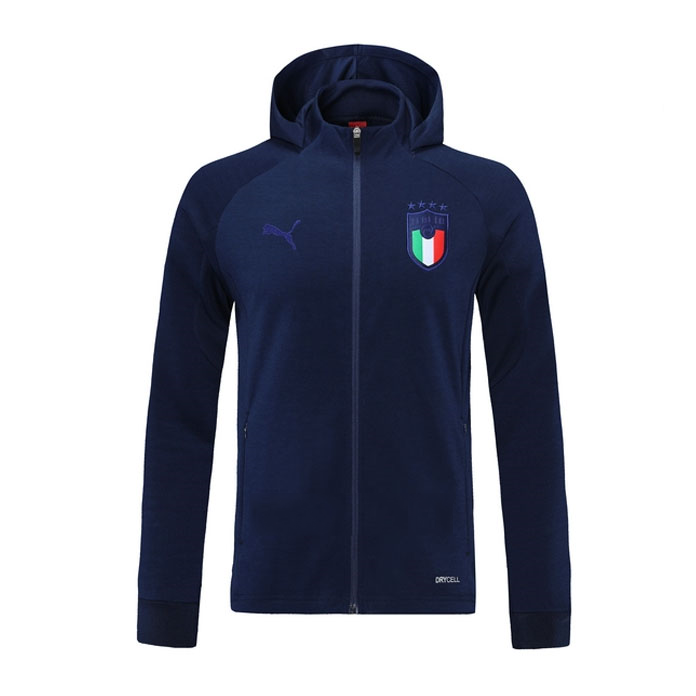 Chaqueta Con Capucha Italia 2021-2022 Azul